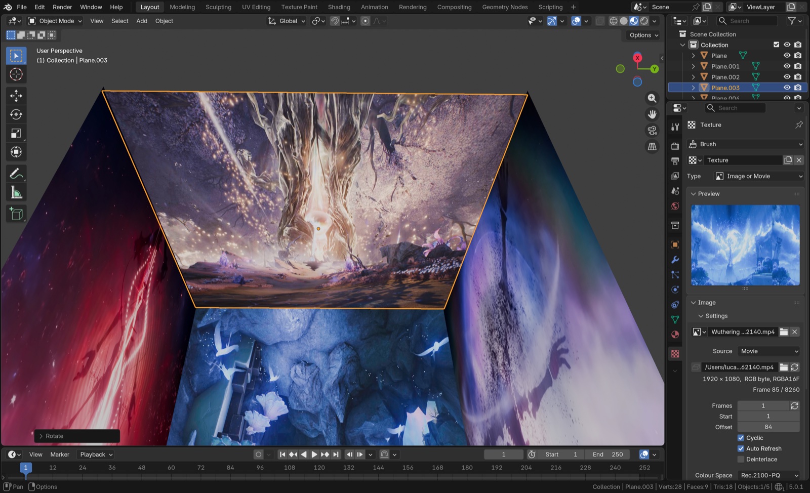 Fotogramma 3 del video arte